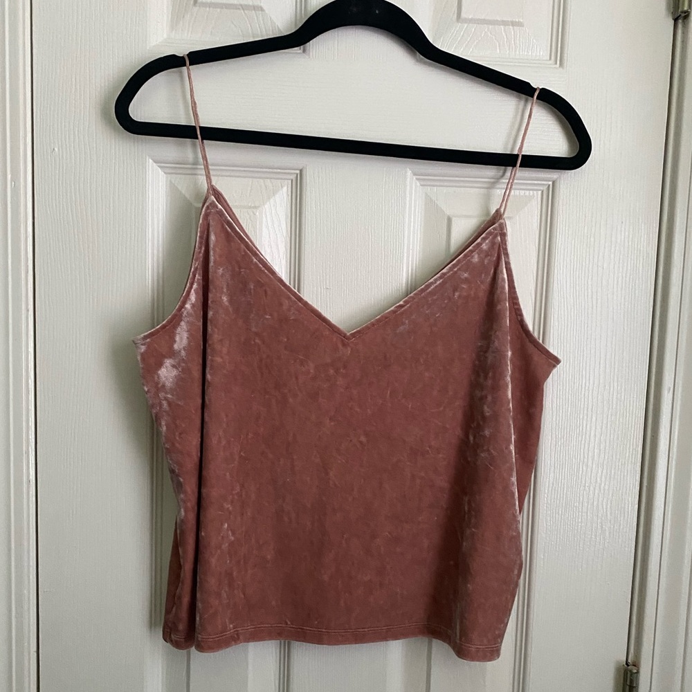 Velvet pink top